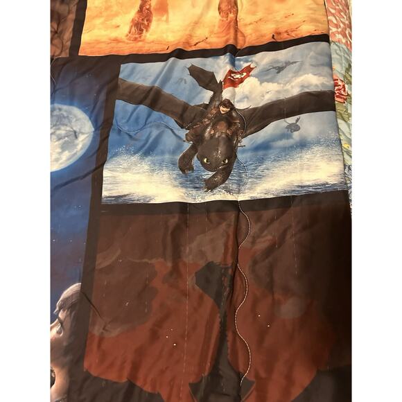How to Train Your Dragon Comforter Blanket Toothless Hiccup 2010? DreamWorks - Picture 7 of 11